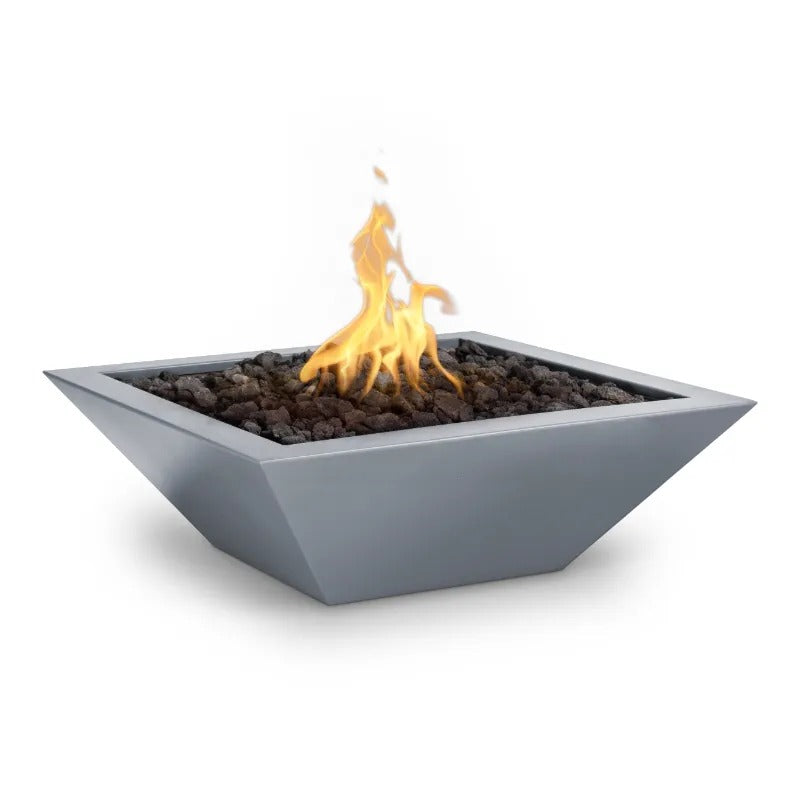 Maya fire bowl gray powder coat