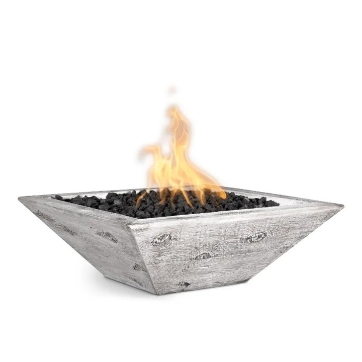 Maya Fire Bowl - Wood Grain Concrete