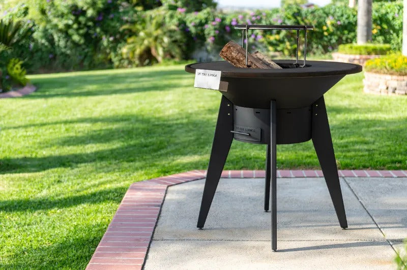 A black powder coated Mojave Grill made by The Outdoor Plus