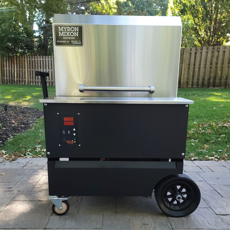 Myron Mixon Barq 2400 wood pellet grill front