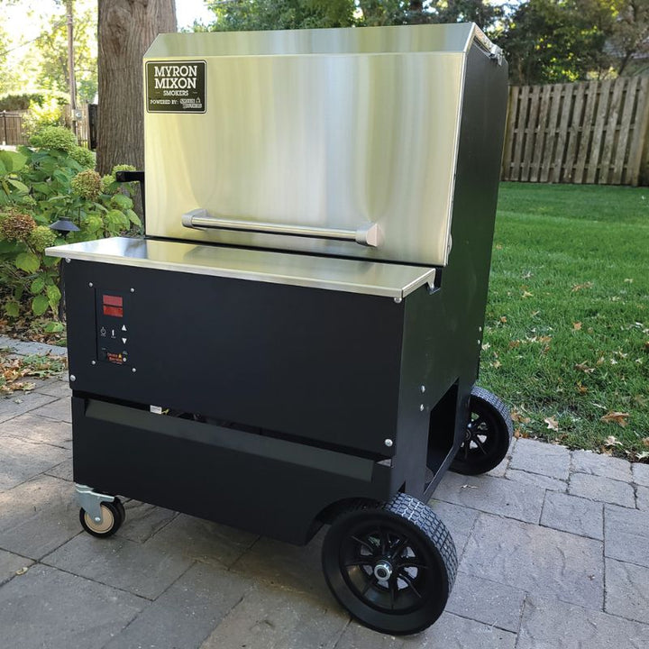 Myron Mixon Barq 2400 wood pellet grill right side