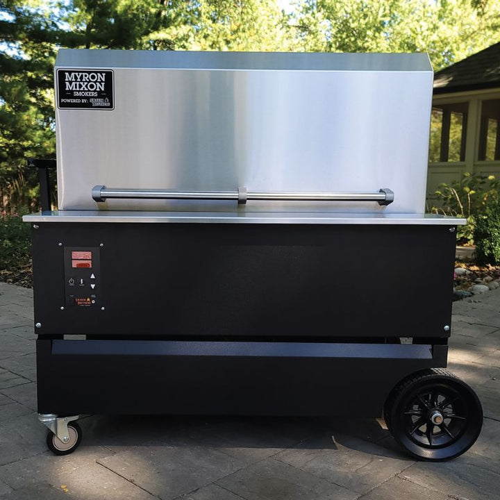 Myron Mixon Barq 3600 wood pellet grill front
