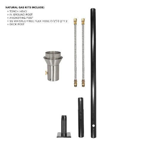 The Outdoor Plus complete natural gas fire torch kit.