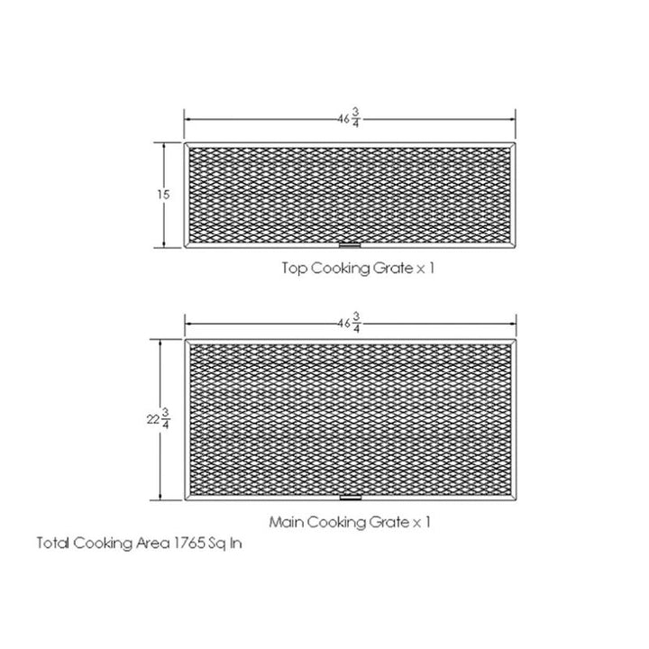 Old Country BBQ Pits G2 24x48 both grate sizes