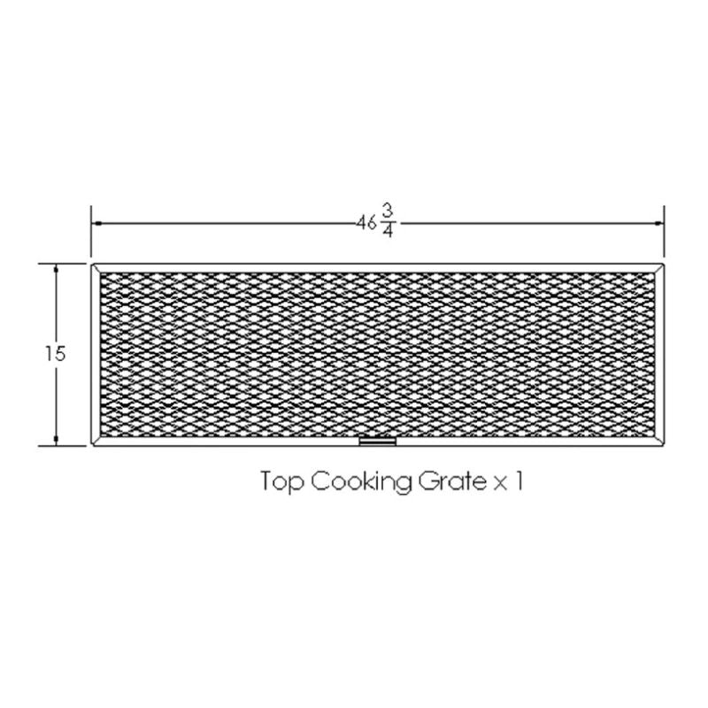 Old Country BBQ Pits G2 24x48 top grate size