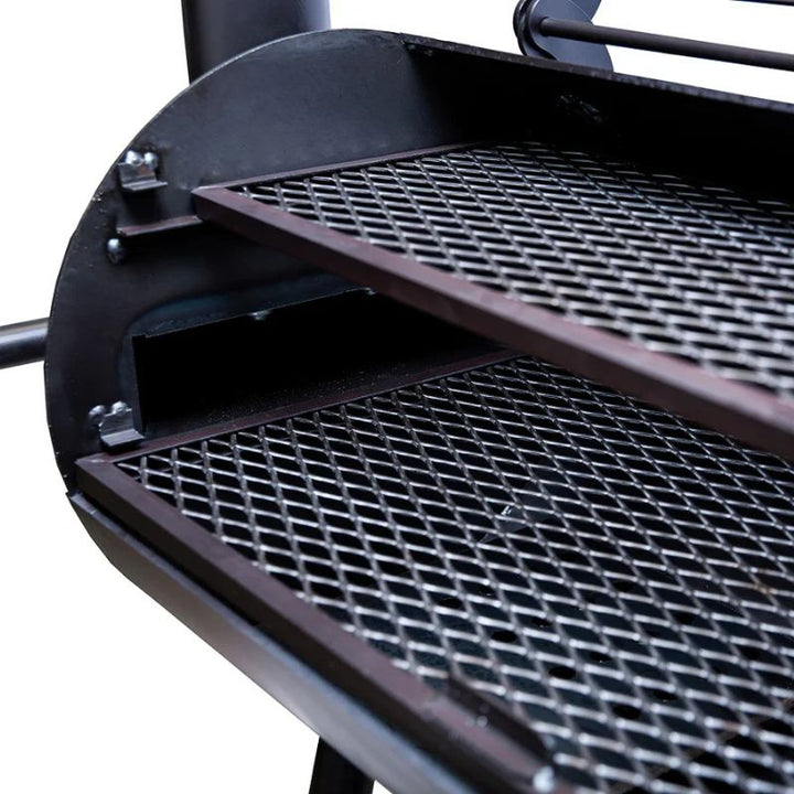 Old Country BBQ Pits Generation 2 Smoker grates inside