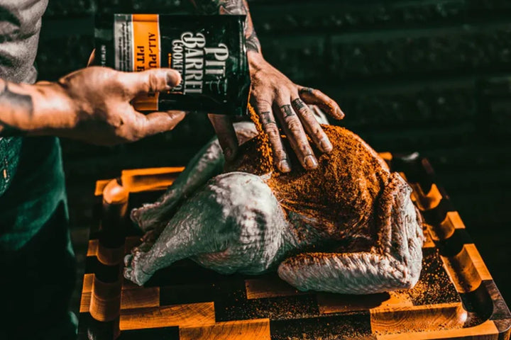 Pit Barrel Cooker All Purpose Rub on turkey