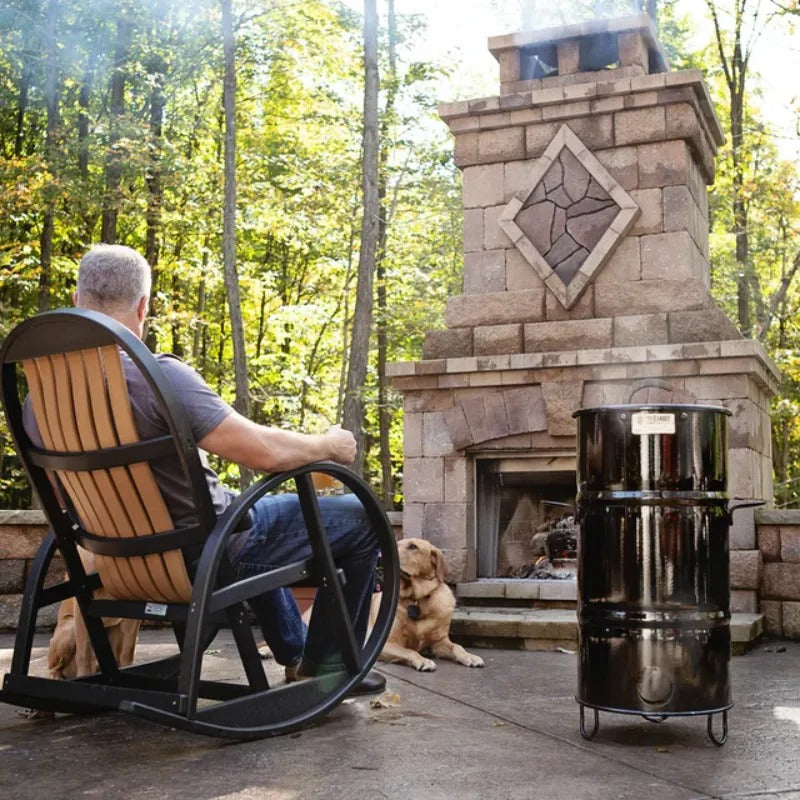 Pit Barrel Cooker Co Junior 14 inch outdoors in nature