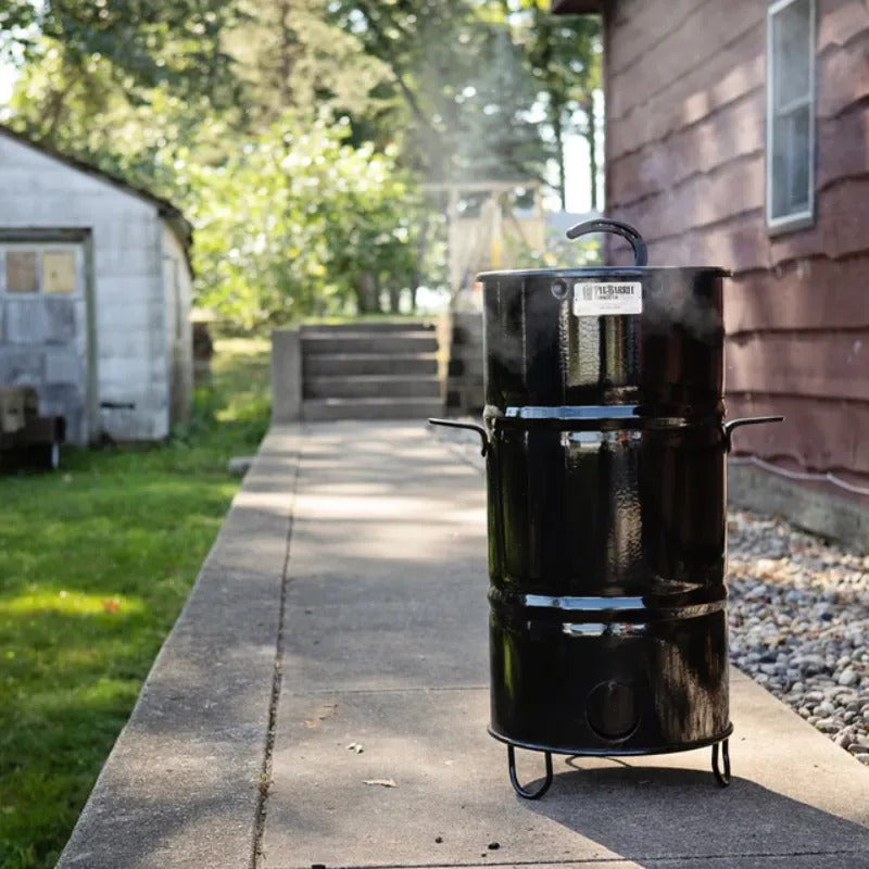 Pit Barrel Cooker Co Junior 14 inch smoking backyard