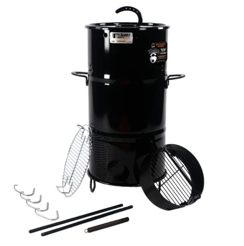 Pit Barrel Cooker Co Junior 14 inch with accessories