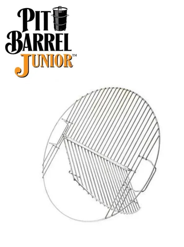 Pit Barrel Cooker Hinged Grate with junior logo