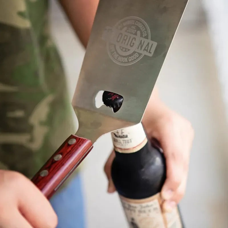 Pit Barrel Cooker Ultimate Spatula opening bottle