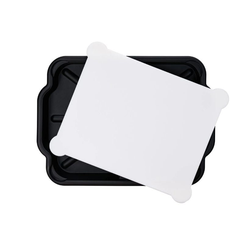 Prep and Slice Cutting Board and storage container_cutting board angled.