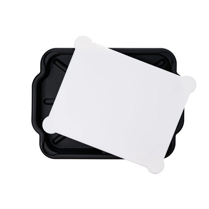 Prep and Slice Cutting Board and storage container_cutting board angled.