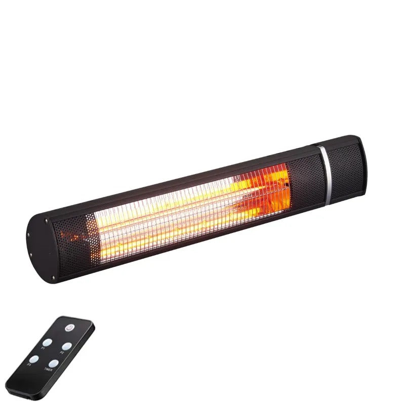 RADtec G15R 25 inch golden tube electric patio heater with remote