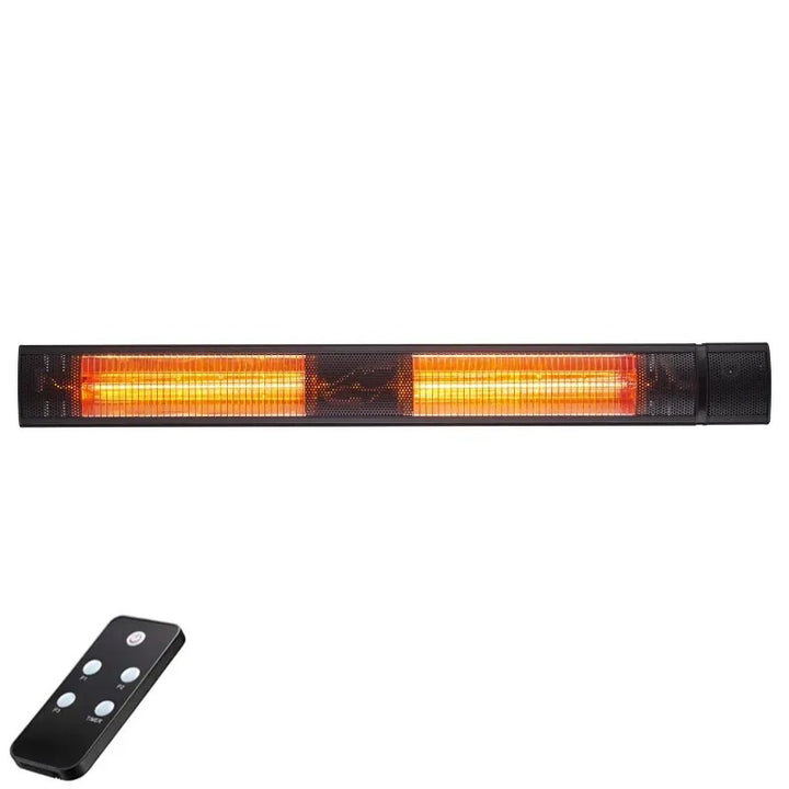 RADtec G30R 38 inch Golden Tube Electric Patio Heater with remote