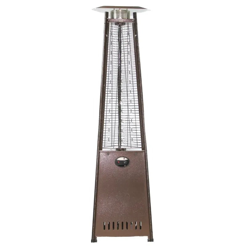 RADtec Pyramid Flame Propane Patio Heater Antique Bronze 93 inch