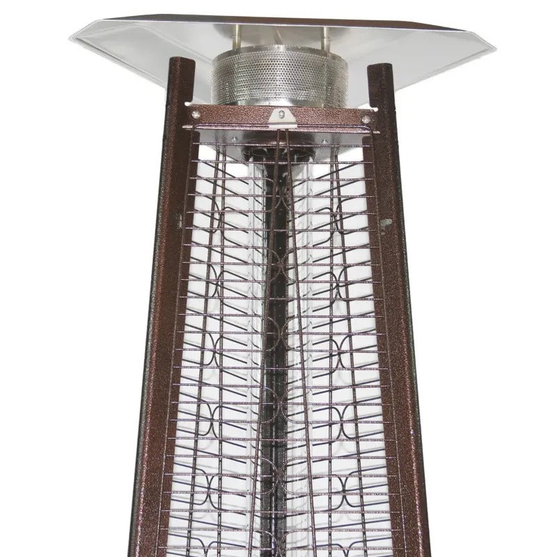 RADtec Pyramid Flame Propane Patio Heater Antique Bronze top