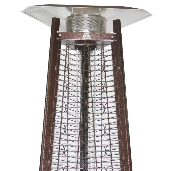 RADtec Pyramid Flame Propane Patio Heater Antique Bronze top
