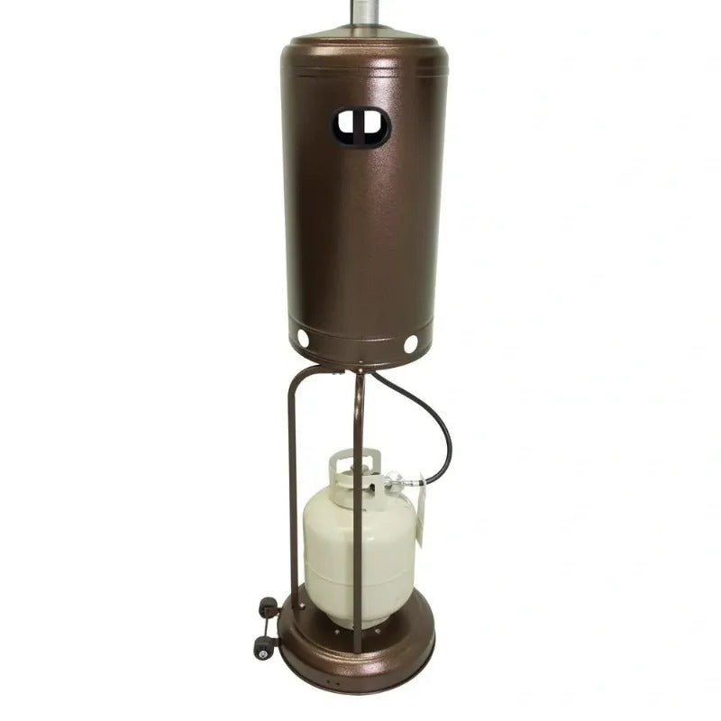 RADtec Real Flame Propane Patio Heater Antique Bronze LP tank