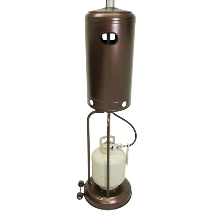 RADtec Real Flame Propane Patio Heater Antique Bronze LP tank