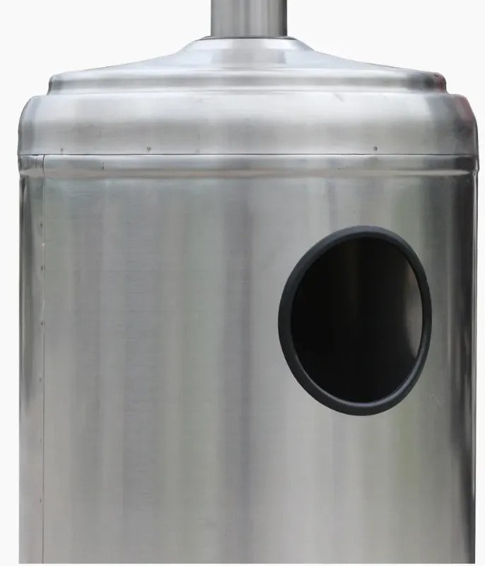 RADtec Real Flame Propane Patio Heaters Stainless Steel top of base