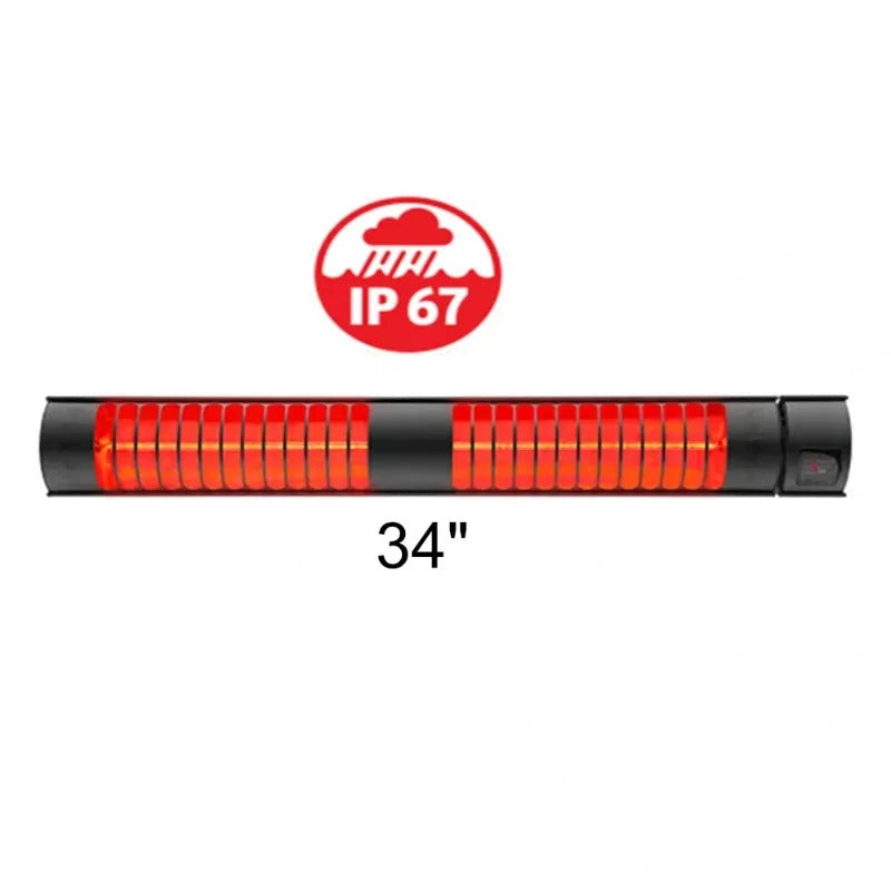 RADtec T4000 8R 34 inch Weatherproof Electric Patio Heater