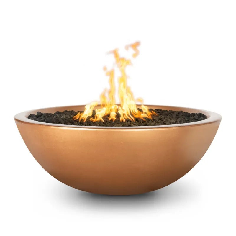 Sedona Firepit Narrow Ledge Metallic copper