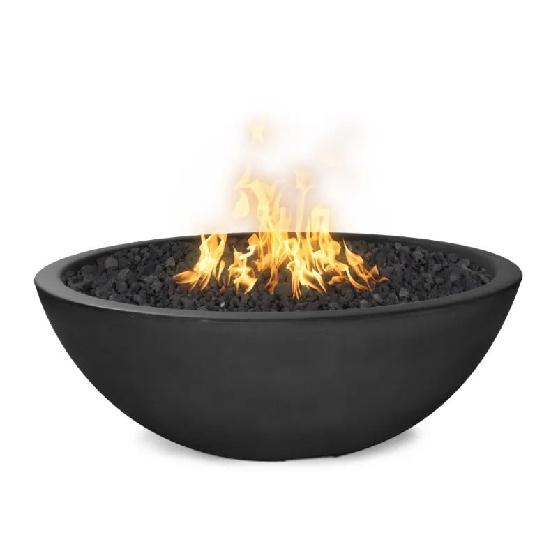 Sedona GFRC Fire Pit Narrow Ledge Black