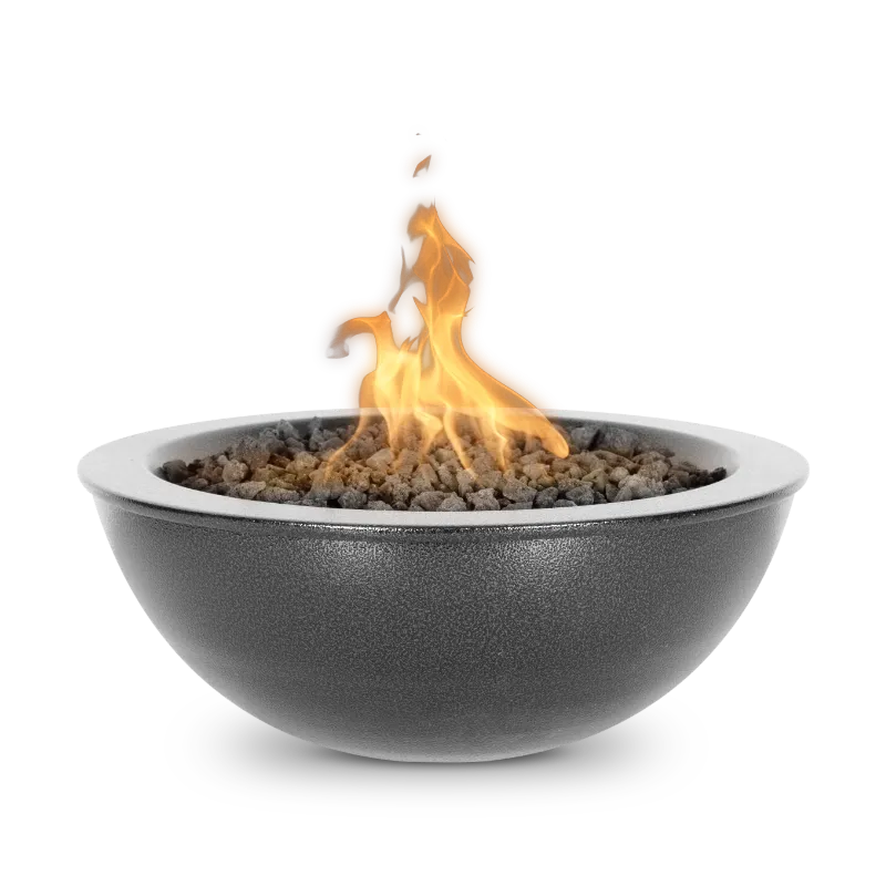 Sedona fire bowl copper vein powder coated
