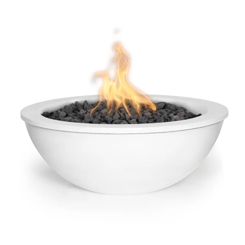 Sedona fire bowl white powder coated