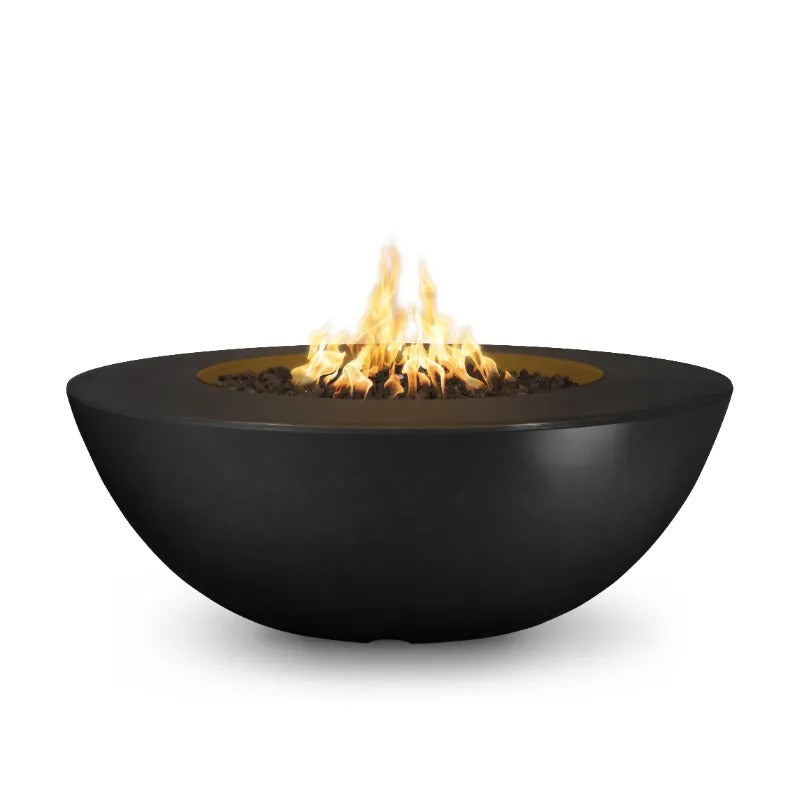 Sedona wide ledge fire bowl black