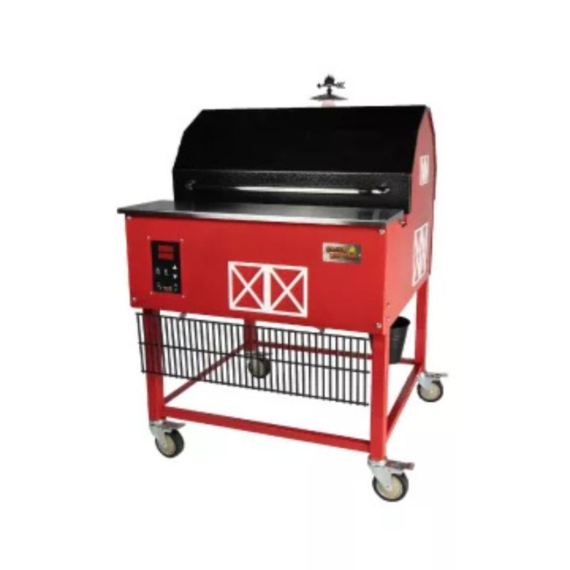 Smokin Bros Premier Pellet Grill 30 inch barn theme front view