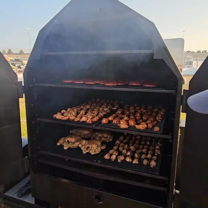 Smokin Brothers Commercia Shack open rear cooking