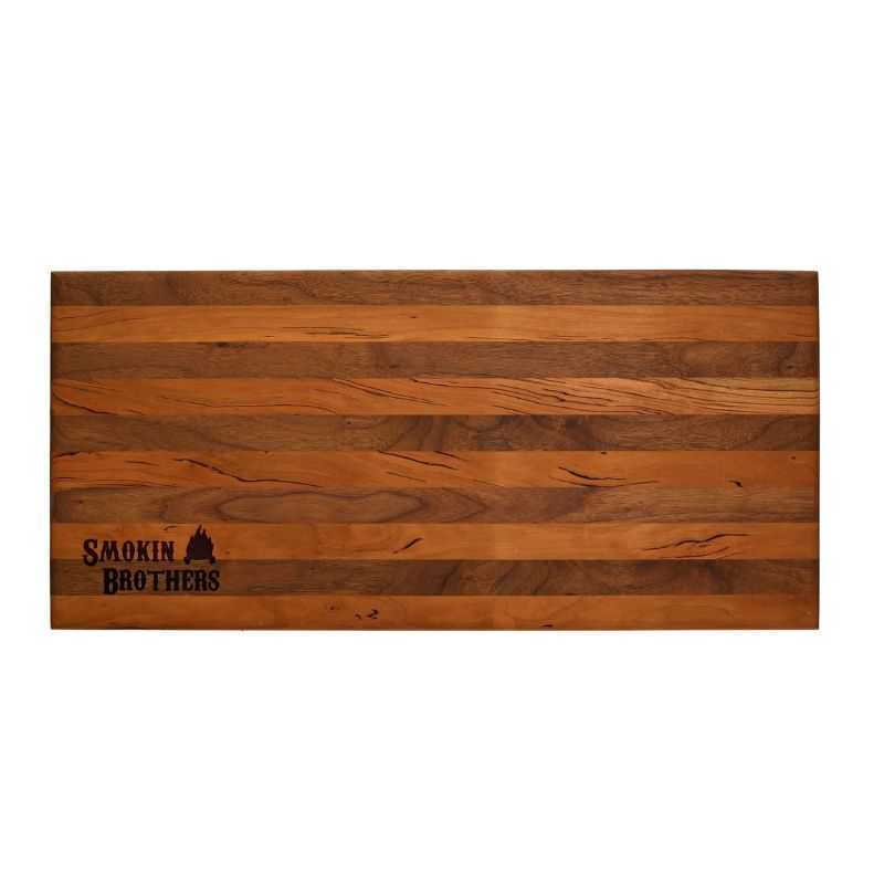 Smokin Brothers Cutting Board top view