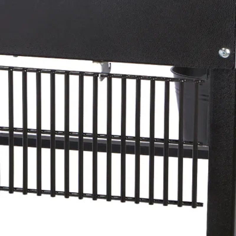 Smokin Brothers Premier Grill hanger hooks in use close up