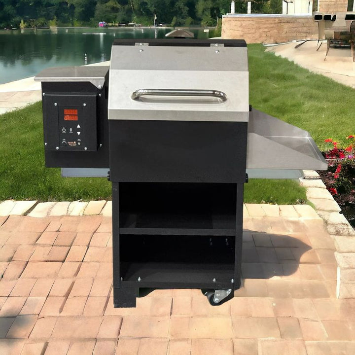 Smokin Brothers The Inferno Pellet Smoker on deck