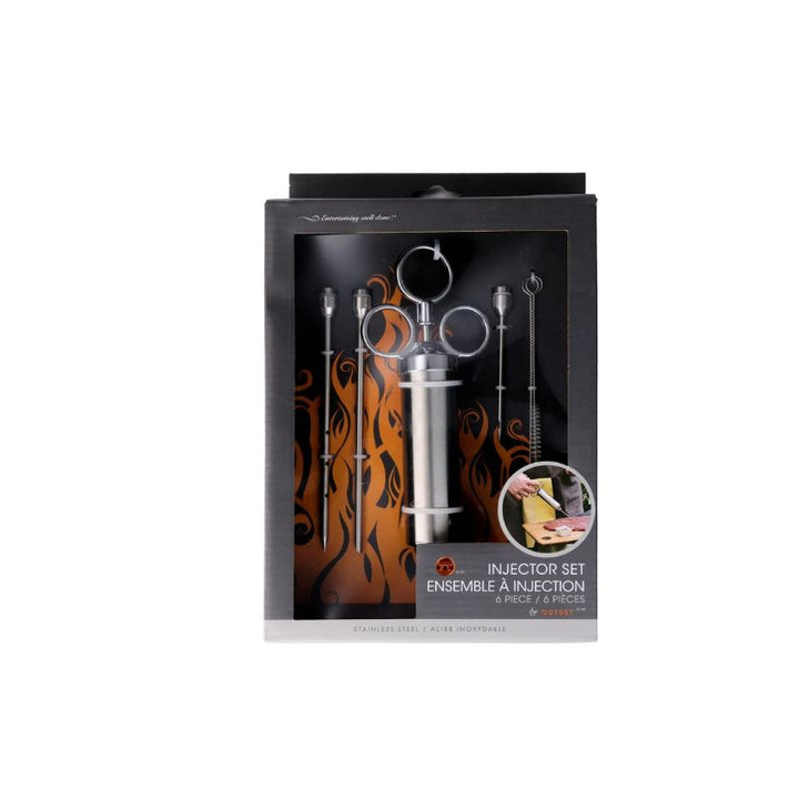 Stainless steel marinade injector set 6 piece packaged