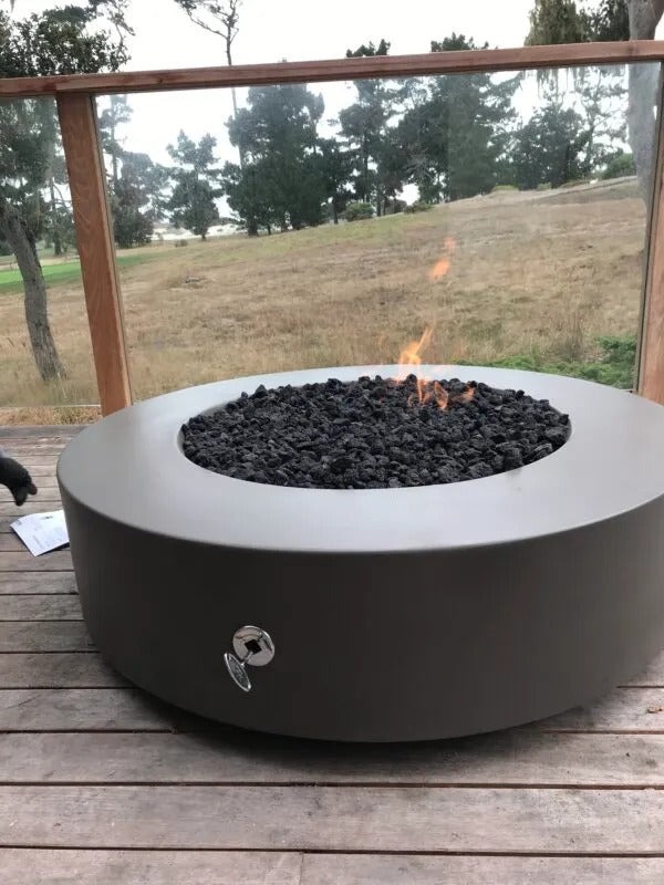 The Outdoor Plus Florence Fire Pit -GFRC Grey