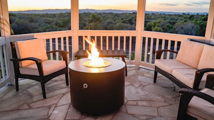 The Outdoor Plus Beverly fire pit gazebo