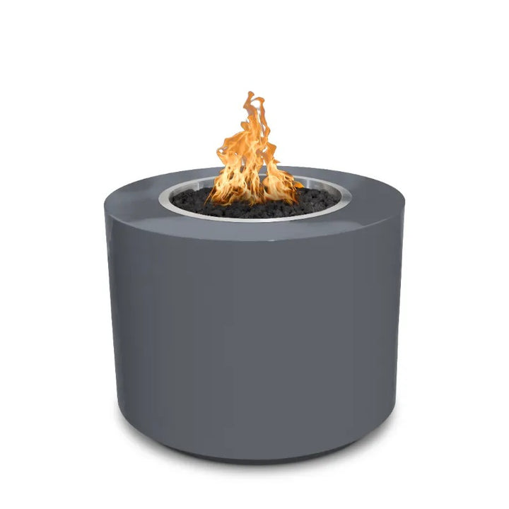 The Outdoor Plus Beverly fire pit powder coated gray 30 inch