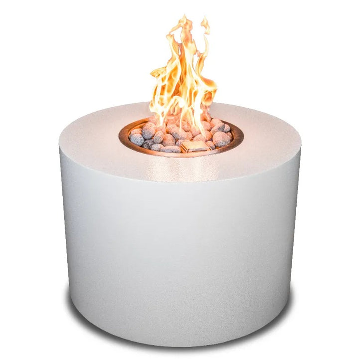 The Outdoor Plus Beverly fire pit powder coated pewter