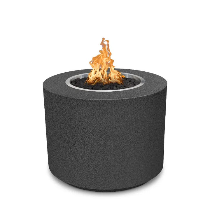The Outdoor Plus Beverly fire pit powder coated silver vein 30 inch