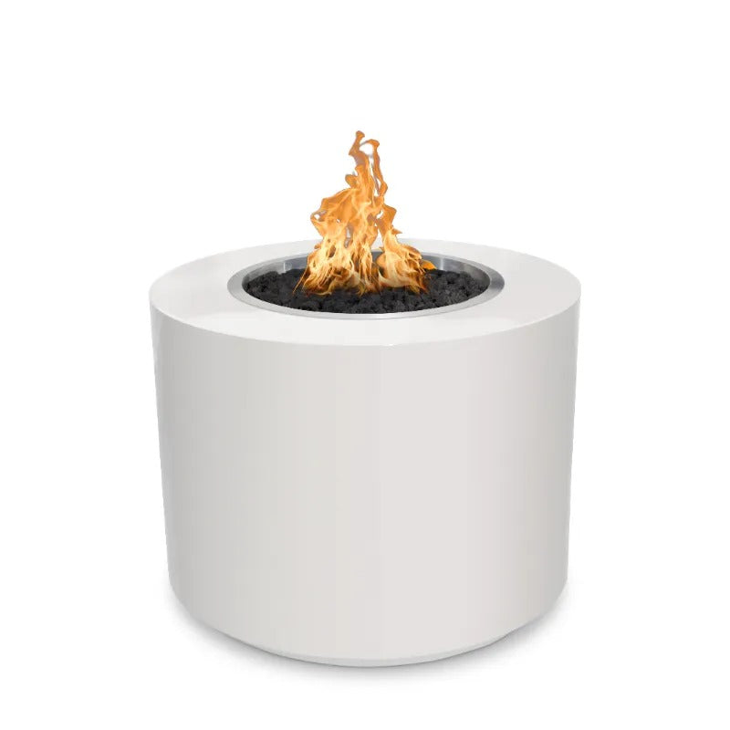The Outdoor Plus Beverly fire pit powder coated white 30 inch