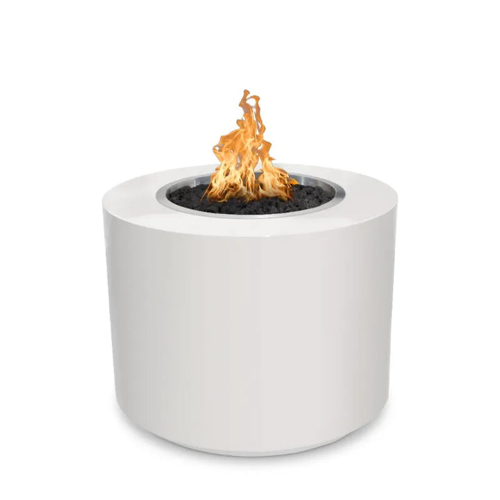 The Outdoor Plus Beverly fire pit powder coated white 30 inch