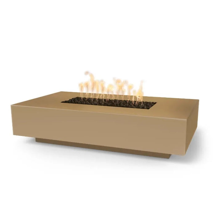 The Outdoor Plus Cabo Linear Fire Pit GFRC brown