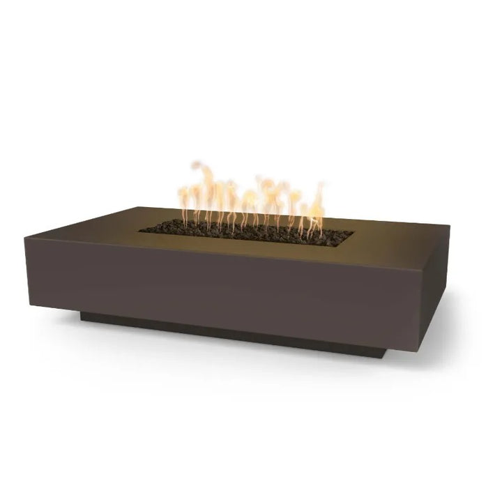 The Outdoor Plus Cabo Linear Fire Pit GFRC chocolate