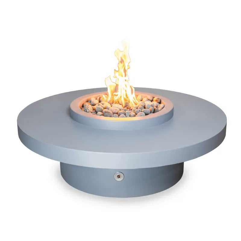 The Outdoor Plus Coastline Fire Table Powder Coat Gray