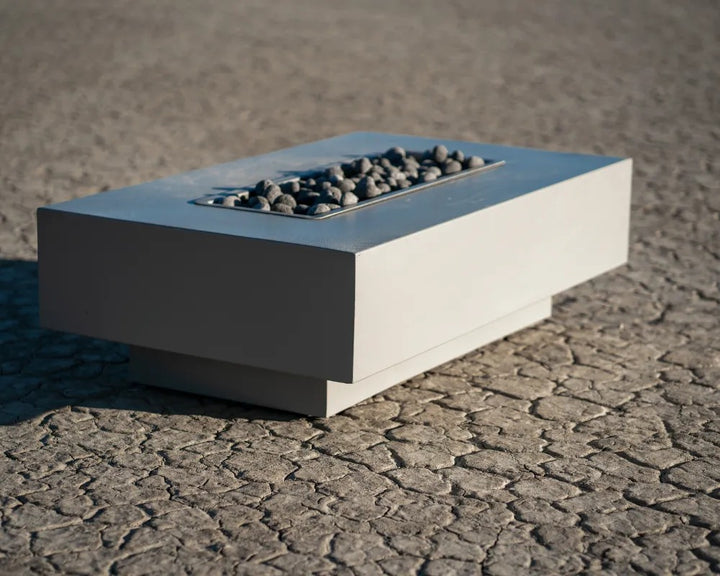 The Outdoor Plus Coronado fire pit Powder Coat Pewter desert