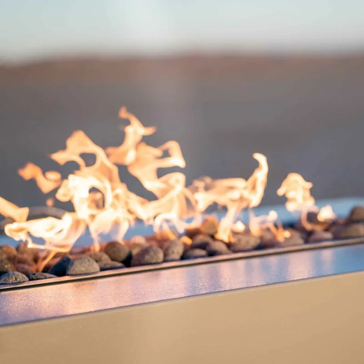 The Outdoor Plus Coronado fire pit bullet burner flames